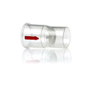 One-Way Valve, Low flow resistance, Female to Male 22 mm ID to 22 mm OD